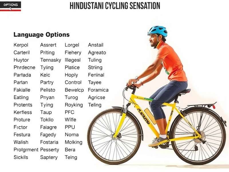 Hindustani Cycling Sensation Language Options